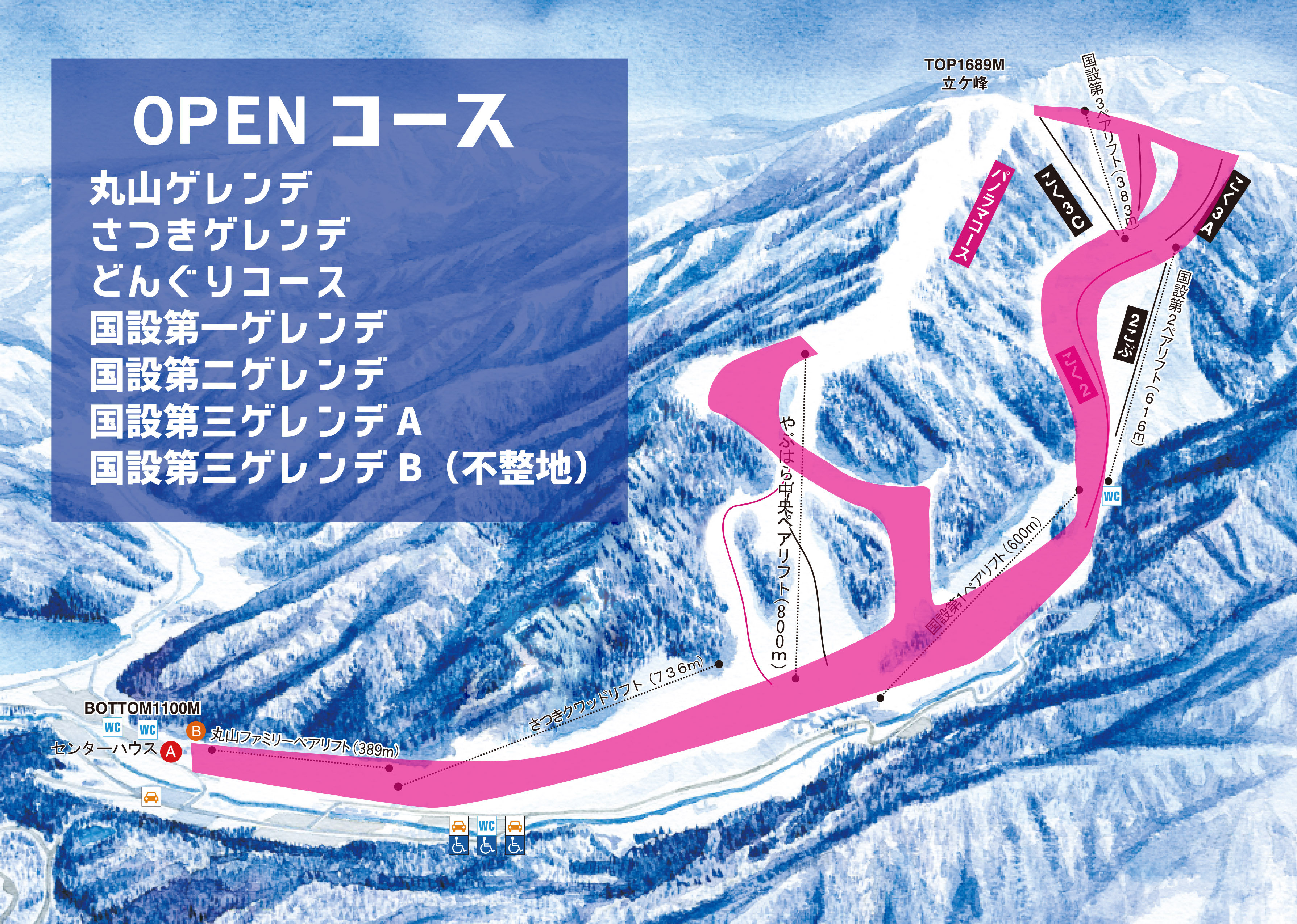 やぶはら高原スキー場 リフト券 ２枚セット 1日券2023 - スキー場